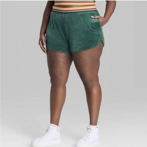 Wild fable velour track shorts